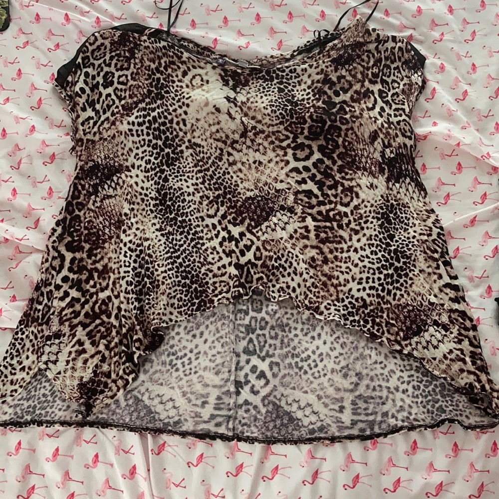 Cheetah print blouse